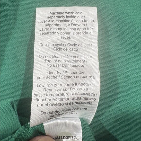 Psycho Bunny T-Shirt Mens Green Pima Cotton V Neck Short Sleeve Casual Tee M 4 - Picture 8 of 9